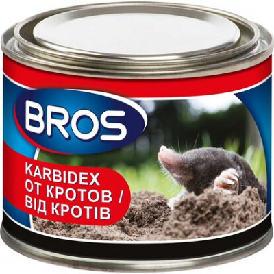Средство от грызунов и кротов Карбидекс (BROS), 500 г