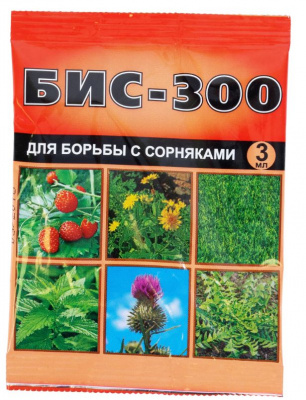Гербицид от сорняков на газоне Бис-300 (Агрусхим), 3 мл