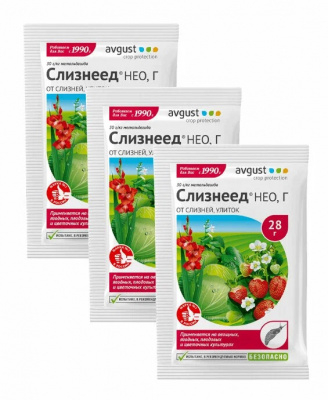 Средство от слизней и улиток Слизнеед Нео, 28 г (Avgust)